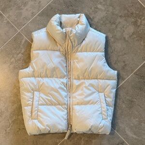 Old Navy Cream Puffer Vest